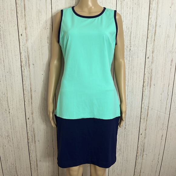 Cynthia Rowley Color Block Sheath Cut Dress Size Large - Picture 1 of 6